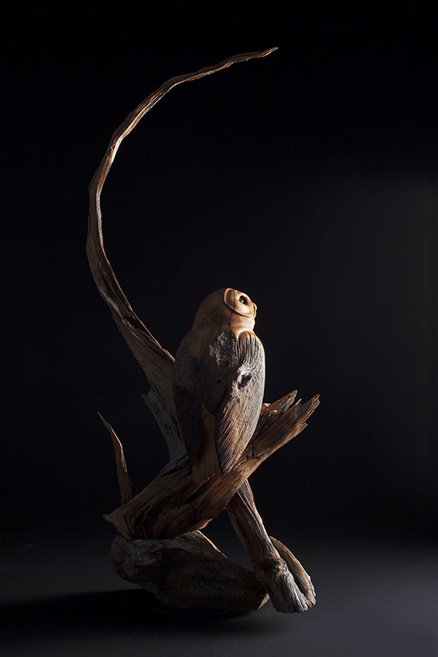 Half Moon Owl Hunter in the night Victoria Parsons Sculpture