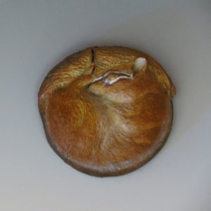 Bronze Sculpture Sleeping Chipmunk